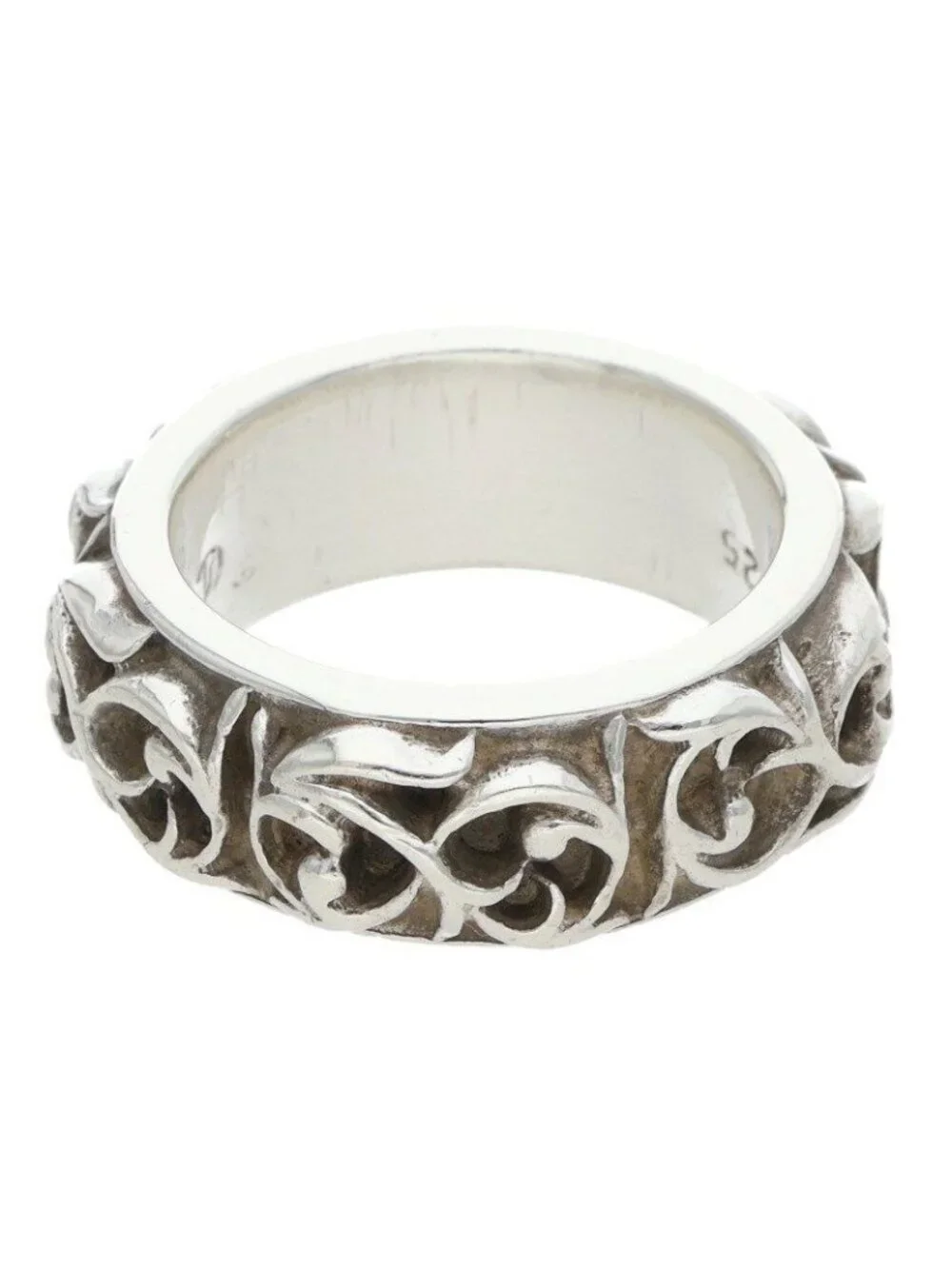 Chrome Hearts Etrnity Vine Band Eternity Silver Ring